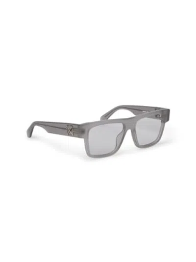 Pre-owned Off-white Offwhite Style 60 Eyeglasses In Grey/clear Lens (oerj060s24pla0010900/fr)