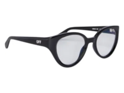 Pre-owned Off-white Offwhite Style 62 Eyeglasses In Black Blue Light Block (oerj062s24pla0011000/fr)