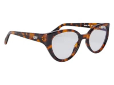 Pre-owned Off-white Offwhite Style 62 Eyeglasses In Havana Blue Light Block (oerj062s24pla0016000/fr)