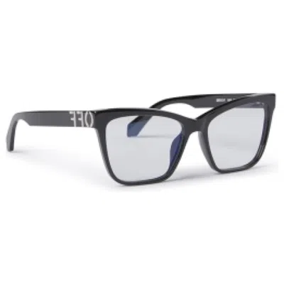 Pre-owned Off-white Offwhite Style 67 Eyeglasses In Black/clear Lens (oerj067s24pla0011000/fr)