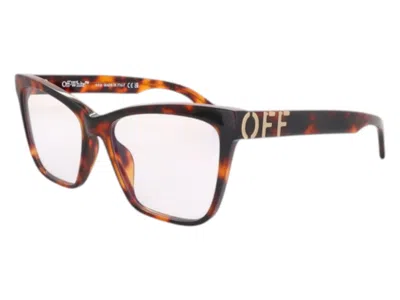 Pre-owned Off-white Offwhite Style 67 Eyeglasses In Havana Blue Light Block (oerj067s24pla0016000/fr)