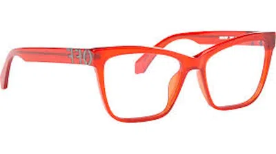 Pre-owned Off-white Offwhite Style 67 Eyeglasses In Red/clear Lens (oerj067s24pla0012500/fr)