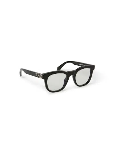 Pre-owned Off-white Offwhite Style 71 Eyeglasses In Black/clear Lens (oerj071s24pla0011000/fr)