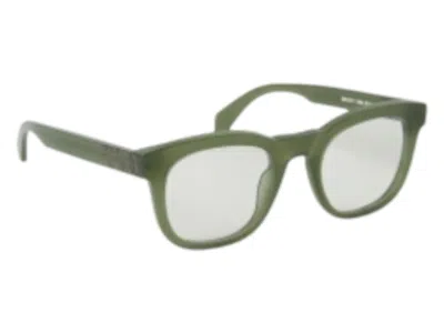 Pre-owned Off-white Offwhite Style 71 Eyeglasses In Olive Green Blue Light Block (oerj071s24pla0015900/fr)