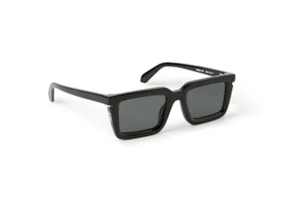 Pre-owned Off-white Offwhite Tucson Square Sunglasses In Black/dark Grey (oeri113s24pla0011007/fr)