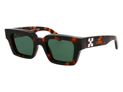 Pre-owned Off-white Offwhite Virgil Sunglasses In Havana Green (oeri008c99pla0026455/fr)