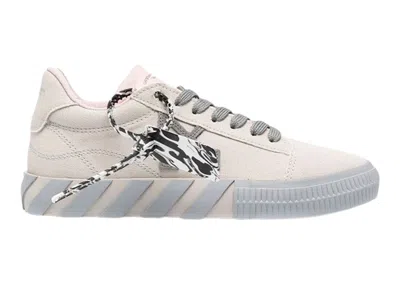 Pre-owned Off-white Offwhite Vulc Low (women's) Sneakers In Beige/grey