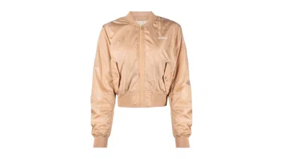 Pre-owned Off-white Offwhite Women's Diag Light Jacket In Brown