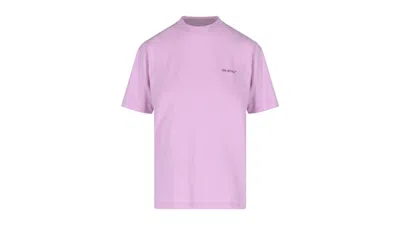 Pre-owned Off-white Offwhite Women's Diag Logo Regular Fit T-shirt In Purple