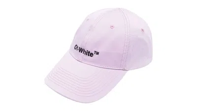 Pre-owned Off-white Offwhite Women's Helvetica Logo Baseball Cap Cap In Purple