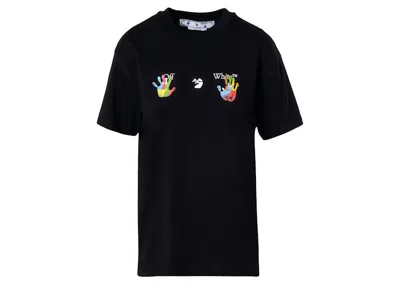 Pre-owned Off-white Offwhite Women's Kids Swimming Logo Casual Short Sleeve Tshirtin Black