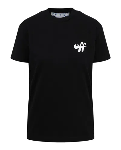 Pre-owned Off-white Offwhite Women's Zebra Arrow Casual T-shirt In Black