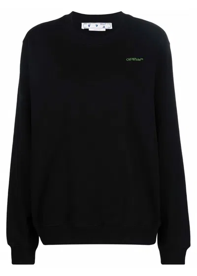 Pre-owned Off-white Offwhite Womens Gradient Arrows Print Crewneck Sweatshirt In Black/blue/green In Multi