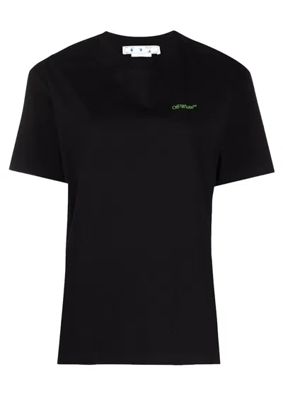 Pre-owned Off-white Offwhite Womens Gradient Arrows Print T-shirt In Black/blue/green