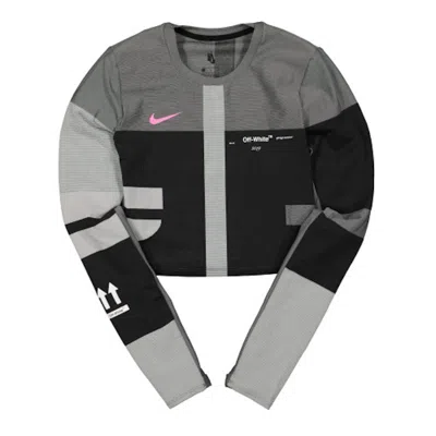 Pre-owned Off-white Offwhite X Nike Women's Easy Run Top In Vast Grey