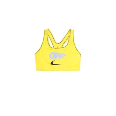 Pre-owned Off-white Offwhite X Nike Women's Sports Bra In Opti Yellow