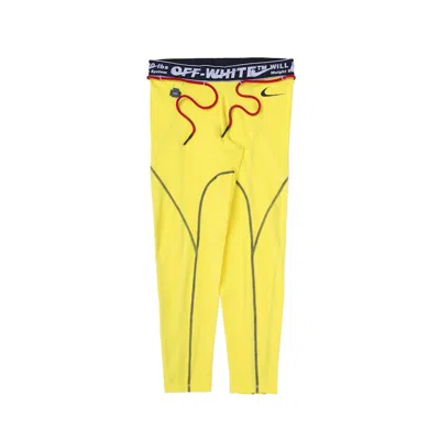 Pre-owned Off-white Offwhite X Nike Women's Tights In Opti Yellow