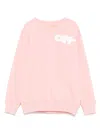 Off-white Logo-print Sweatshirt In Pink