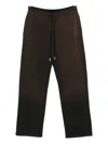 Off-white Ombré-effect Drawstring-waist Pants In Brown