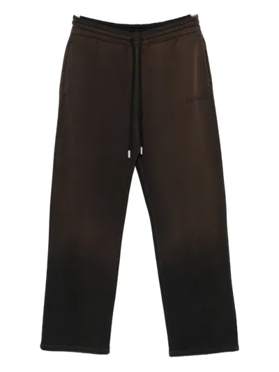 Off-white Ombré-effect Drawstring-waist Pants In Brown