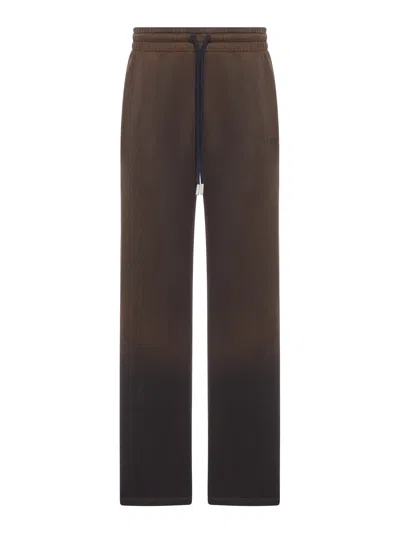 OFF-WHITE OFF-WHITE LOGO PRINTED DRAWSTRING PANTS