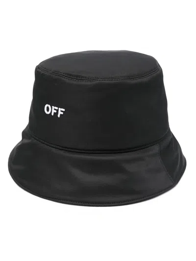 OFF-WHITE OFF WHITE OFF STAMP REV BUCKET HAT,OMLA033C99FAB001 1001 BLACK