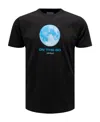 Off-white On The Go Moon Cotton T-shirt In Blue