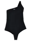 Off-white Off White One Piece Swimsuit In White/black