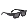 Off-white Ontario Dark Grey Browline Unisex Sunglasses Oeri136 1007 52