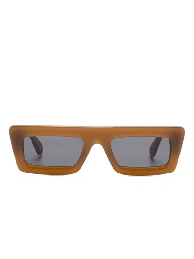 Off-white Ontario Sonnenbrille In Brown