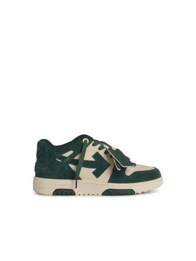 OFF-WHITE OFF-WHITE 'O.O.O' GREEN SUEDE SNEAKERS