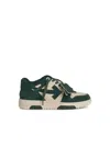 Off-white Green Out Of Office Sneakers In Green