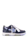 Off-white Ooo Patent Lea Low-top Patent Leather Sneakers In Blue