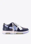 Off-white Ooo Patent Lea Low-top Patent Leather Sneakers In Blue