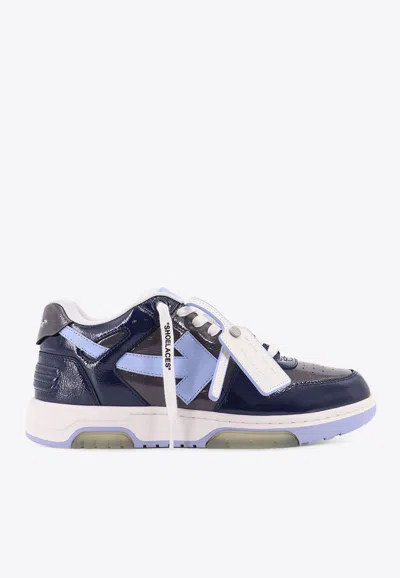 OFF-WHITE OOO PATENT LEATHER SNEAKERS