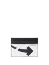 Off-white Ooo Sneaker Card Holder In Black