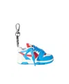 Off-white Ooo Sneaker Keyring In Blue