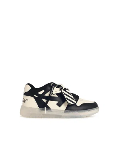 Off-white 'ooo Varsity' White Leather Sneakers
