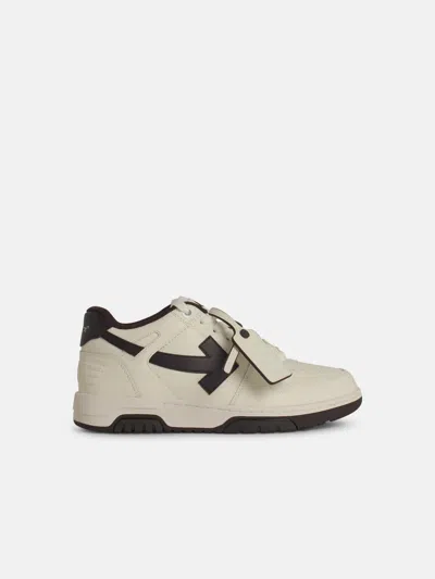 Off-white 'o.o.o' White Leather Sneakers