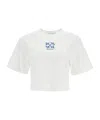 Off-white Open-necked Black Shirt In White