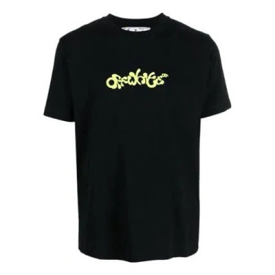 OFF-WHITE OFF-WHITE OPPOSITE ARROW SLIM SHORT-SLEEVE TEE 'BLACK/LIME'