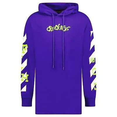Pre-owned Off-white Opposite Arrows T-shirt Hoodie Purple In Black