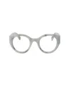 Off-white Optical Style 41 Round Frame Glasses In Gray
