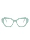 Off-white Optical Style 43 Cat-eye Frame Glasses In Green