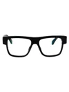 Off-white Optical Style 37 Cat-eye Glasses In 1000 Black