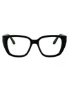 Off-white Optical Style 37 Cat-eye Glasses In 1000 Black