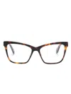 Off-white Optical Style 67 Butterfly-frame Glasses In Brown