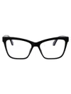 Off-white Optical Style 37 Cat-eye Glasses In 1000 Black