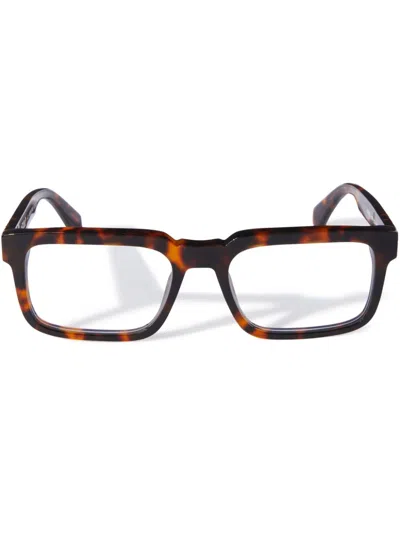 Off-white Optical Style 70 Glasses In Brown