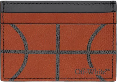 Off-white Orange Basket Black Card Holder In Orange - Black